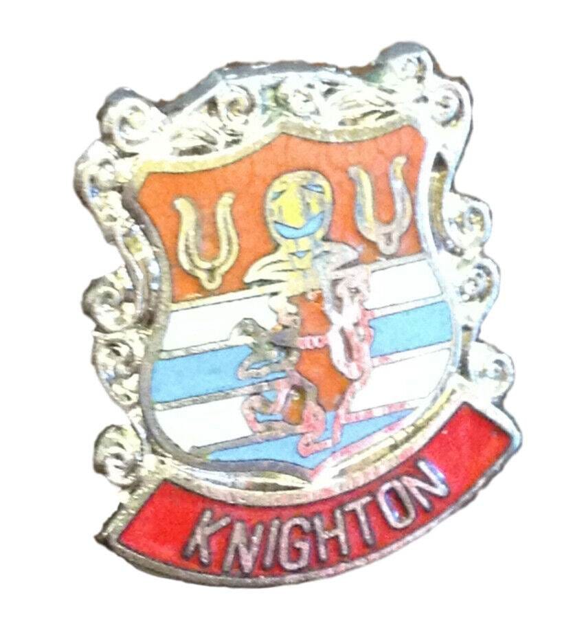 Knighton Wales Welsh Powys Enamel Lapel Pin Badge image 0