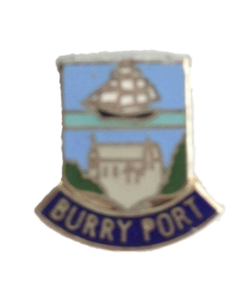 Burry Port Carmarthenshire Wales Quality Enamel Lapel Pin Badge image 0