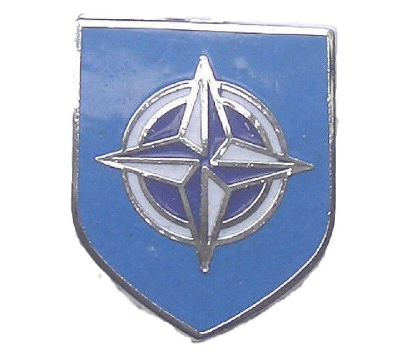 N.A.T.O. Enamel Lapel Pin Badge image 0