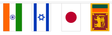 Flagmania 44 Asian Nations Bunting (13m Length)