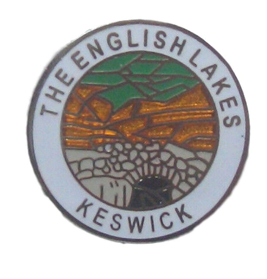 The English Lakes Keswick Quality Enamel Lapel Pin Badge image 0