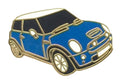 Mini New Shape Motorcar Blue Quality Enamel Lapel Pin Badge image 0