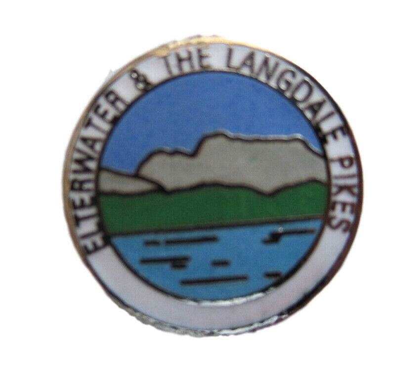 Elterwater & The Langdale Pikes Quality Enamel Lapel Pin Badge image 0