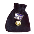 Masonic Apron Enamel Lapel Pin Badge with Black Velvet Pouch image 0