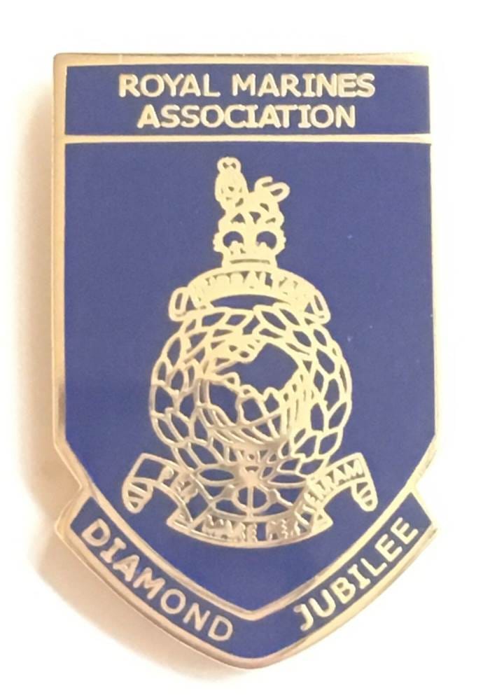 Royal Marines Diamond Jubilee Military Enamel Lapel Pin Badge image 0