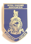 Royal Marines Diamond Jubilee Military Enamel Lapel Pin Badge image 0