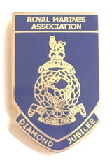Royal Marines Diamond Jubilee Military Enamel Lapel Pin Badge image 0