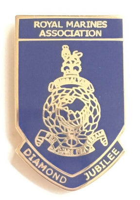 Royal Marines Diamond Jubilee Military Enamel Lapel Pin Badge image 0