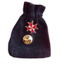 Masonic Red Knights Templar Enamel Lapel Pin Badge with Black Velvet Pouch image 0