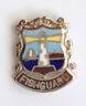 FISHGUARD PEMBROKESHIRE WALES QUALITY ENAMEL LAPEL PIN BADGE image 0