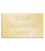 Personalised Self-Adhesive Square Cut Trophy Plate Gold 51mm x 30mm 