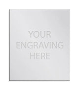 Personalised Self-Adhesive Trophy Plate Silver 51mm x 44mm