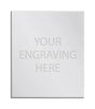 Personalised Self-Adhesive Trophy Plate Silver 51mm x 44mm