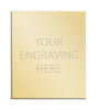 Personalised Self-Adhesive Square Cut Trophy Plate Gold 51mm x 60mm 