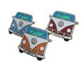 Set of 3 Classsic  Camper Vans  Enamel Lapel Pin Badges image 0