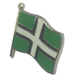 Devon County Flag Small Enamel Lapel Pin Badge image 0