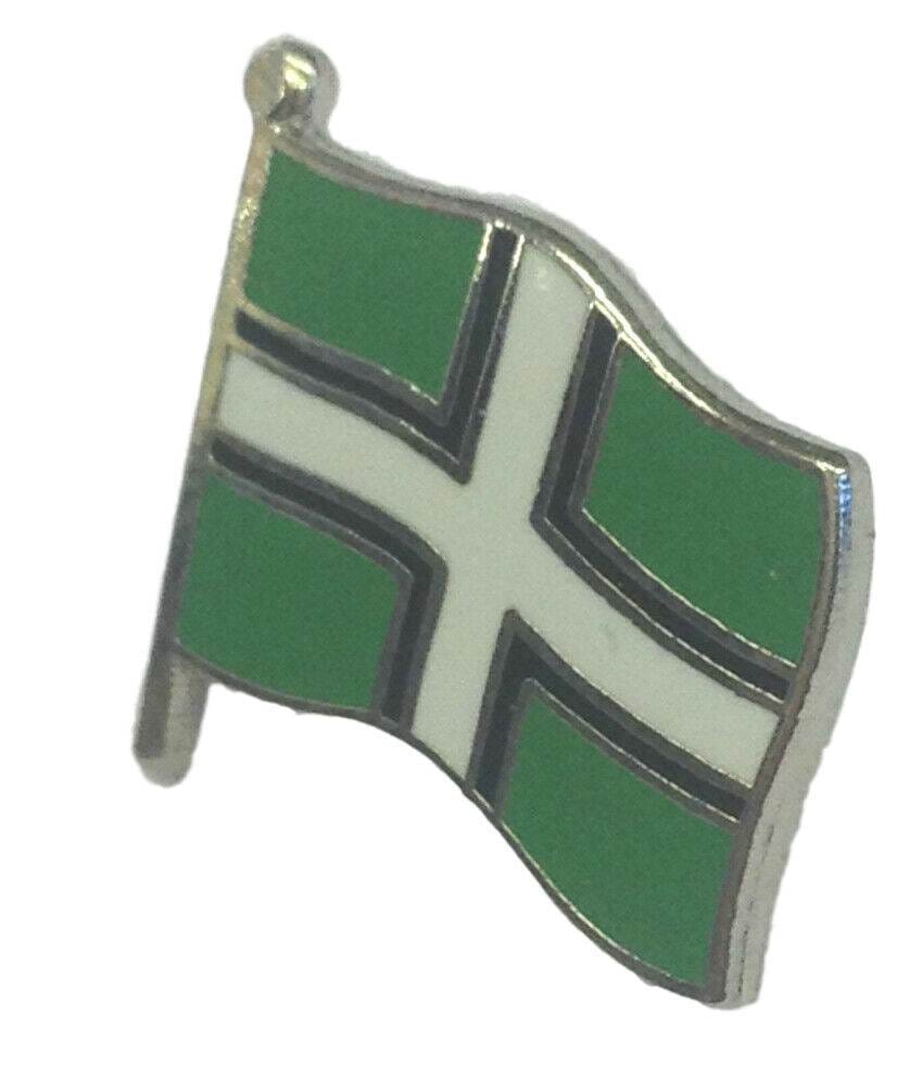 Devon County Flag Small Enamel Lapel Pin Badge image 0