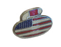 USA American Curling Stone Hard High Quality Enamel Lapel Pin Badge image 0