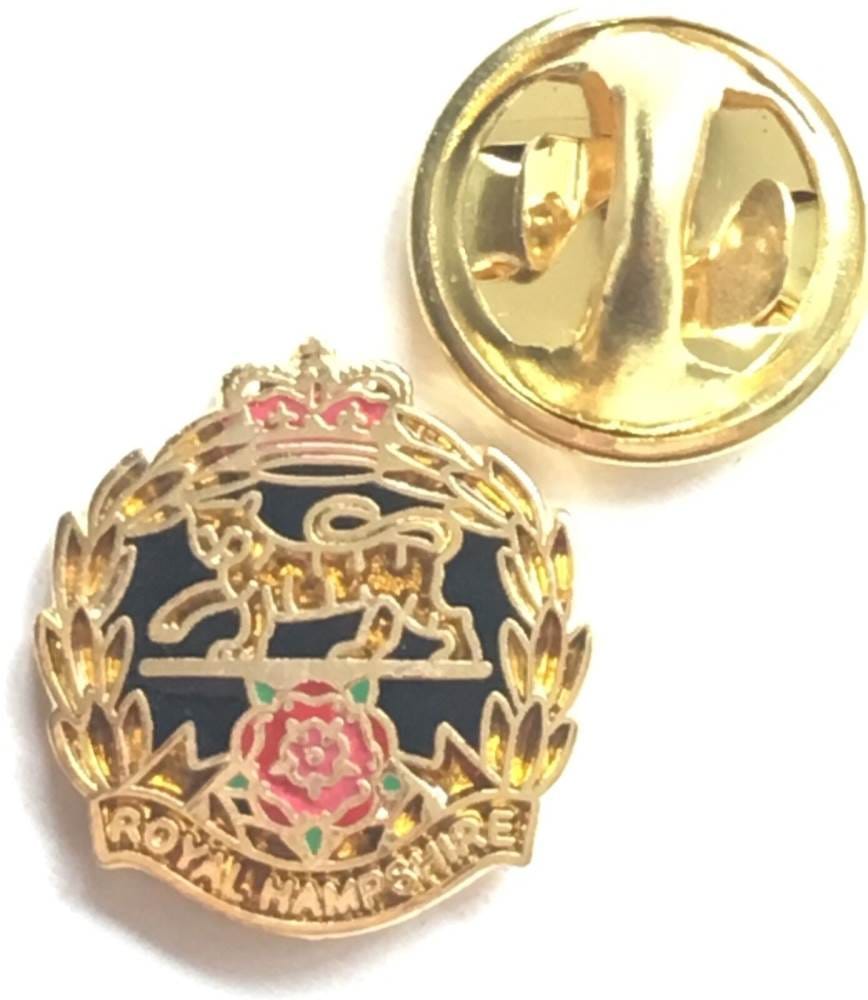 Royal Hampshire Regiment British Army - MOD Military Approved Army Enamel Badge image 1