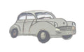 Morris Minor White Motorcar Quality Enamel Lapel Pin Badge image 0