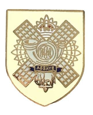 Highland Light Infantry British - MOD Military Approved Army Enamel Lapel Badge image 0