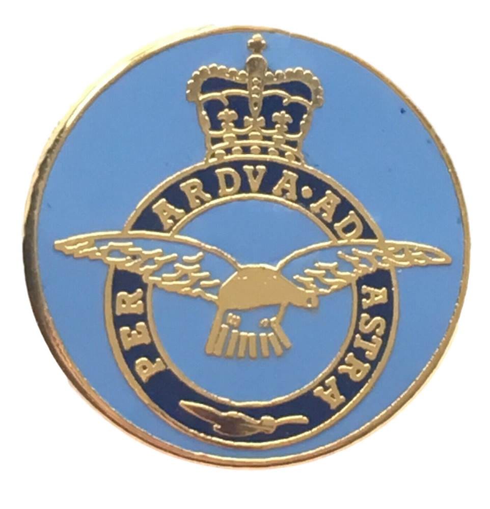 Royal Air Force RAF Round Crest - MOD Military Approved RAF Enamel Pin Badge image 2