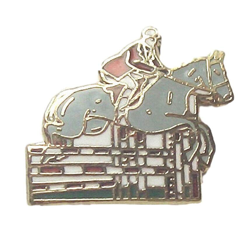 Equestrain Racing Quality Enamel Lapel Pin Badge image 0
