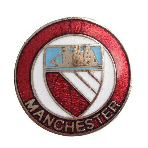 Manchester Crest England Quality Enamel Lapel Pin Badge image 0