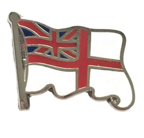 Royal Navy White Ensign - MOD Military Approved Navy Enamel Pin Badge image 0