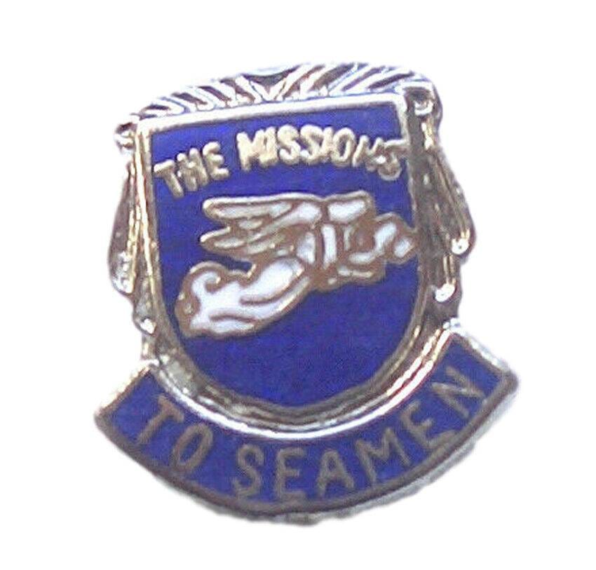 The Missions To Seamen Flying Angel Swansea Quality Enamel Lapel Pin Badge image 0