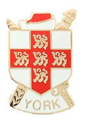 York North Yorkshire England Quality enamel lapel pin badge T312 image 0