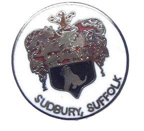 Sudbury Suffolk Quality Enamel Lapel Pin Badge image 0