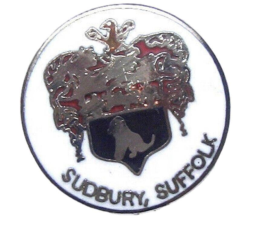 Sudbury Suffolk Quality Enamel Lapel Pin Badge image 0