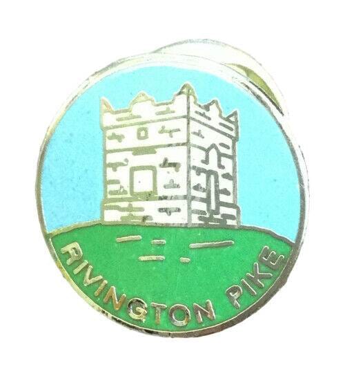Rivington Pike West Pennines Enamel Lapel Pin Badge image 0
