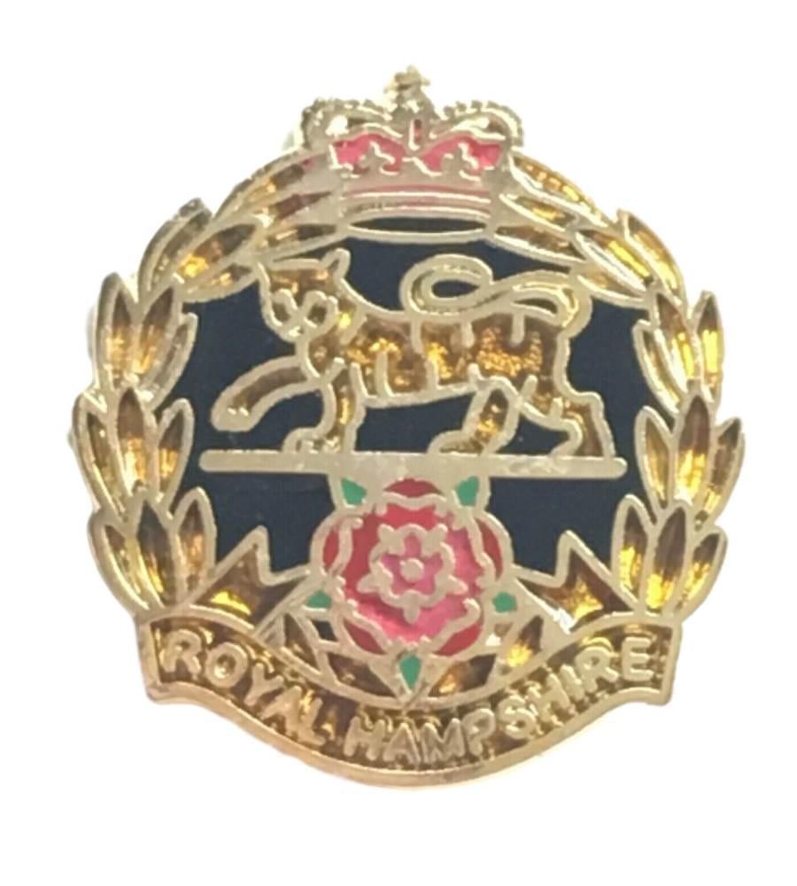 Royal Hampshire Regiment British Army - MOD Military Approved Army Enamel Badge image 0