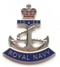Royal Navy Crown and Anchor - MOD Military Approved Royal Navy Enamel Badge image 0