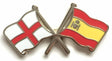 England & USA America Flags Friendship Courtesy Enamel Lapel Pin Badge image 0