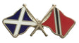 Scotland & Trinidad Flags Friendship Courtesy Enamel Lapel Pin Badge T1047 image 0