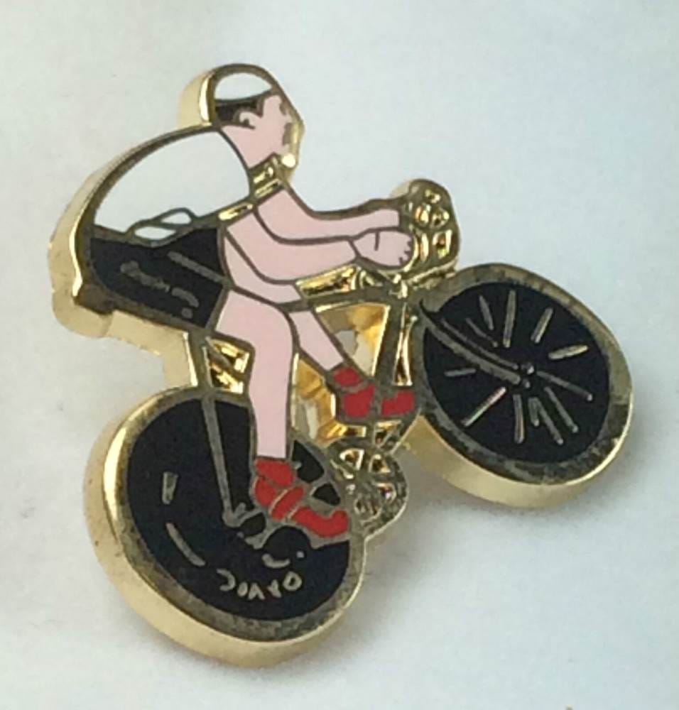 Tour De France Best Young Rider White Jersey Cycling Biker Enamel Badge image 1