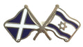 Scotland & Israel Flags Friendship Courtesy Enamel Lapel Pin Badge T1046 image 0
