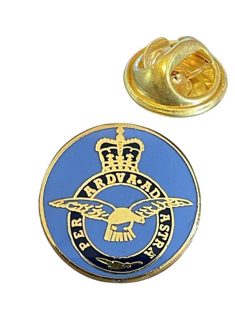 Royal Air Force RAF Round Crest - MOD Military Approved RAF Enamel Pin Badge image 0