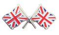 Union Jack & Union Jack Flags Friendship Courtesy enamel Lapel Pin Badge T345 image 0