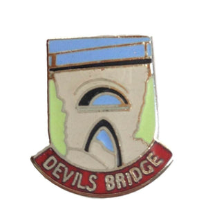 Devils Bridge Cerigigion Wales Quality Enamel Lapel Pin Badge image 0