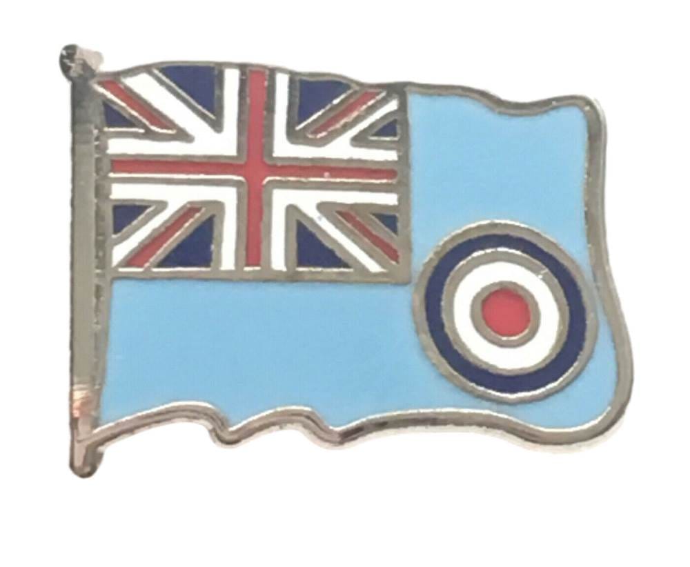 Small Royal Air Force RAF Ensign Flag - MOD Military Approved RAF Enamel Badge image 0