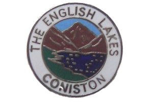 The English Lakes Coniston Quality Enamel Lapel Pin Badge image 0