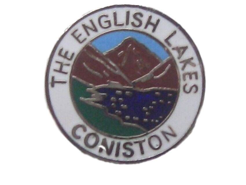 The English Lakes Coniston Quality Enamel Lapel Pin Badge image 0