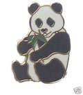 PANDA BEAR QUALITY HARD ENAMEL LAPEL PIN BADGE image 0