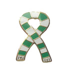 Blyth Spartans Retro Bar Scarf Ribbon Gold Plated Enamel Lapel Pin Badge image 0