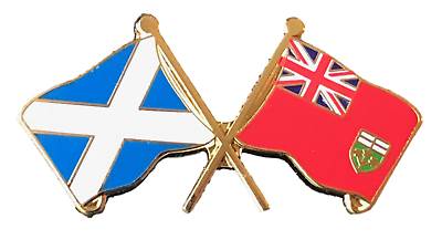 Scotland & Ontario Canada Friendship Enamel Lapel Pin Badge (C) image 2