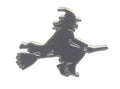 Sillouette Of Witch On A Broom Quality Enamel Lapel Pin Badge image 0